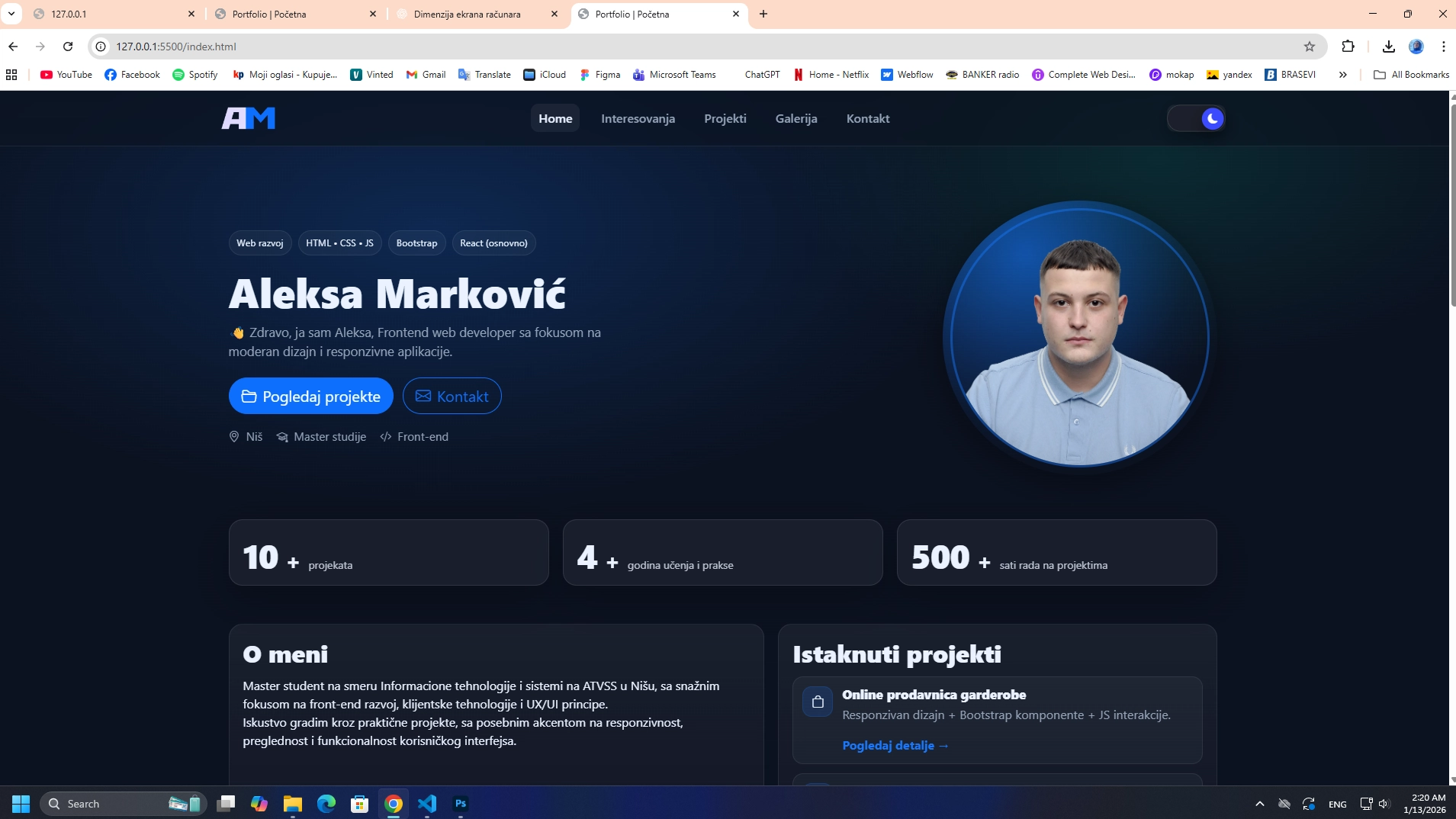 Portfolio sajt